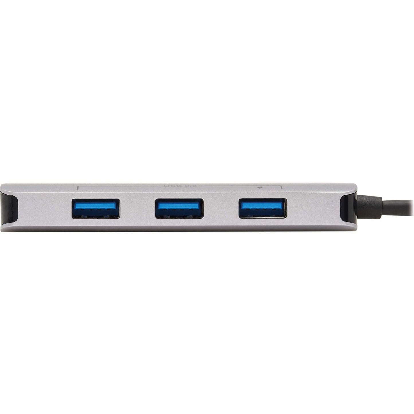 Tripp Lite 3-Port USB-C Hub USB 3.2 Gen 1 3 USB-A Ports GbE Thunderbolt 3 100W PD Charging Aluminum Housing