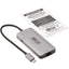 Tripp Lite 3-Port USB-C Hub USB 3.2 Gen 1 3 USB-A Ports GbE Thunderbolt 3 100W PD Charging Aluminum Housing