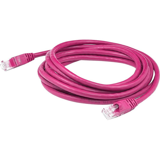 AddOn 100ft RJ-45 (Male) to RJ-45 (Male) Straight Pink Cat6 UTP PVC Copper Patch Cable