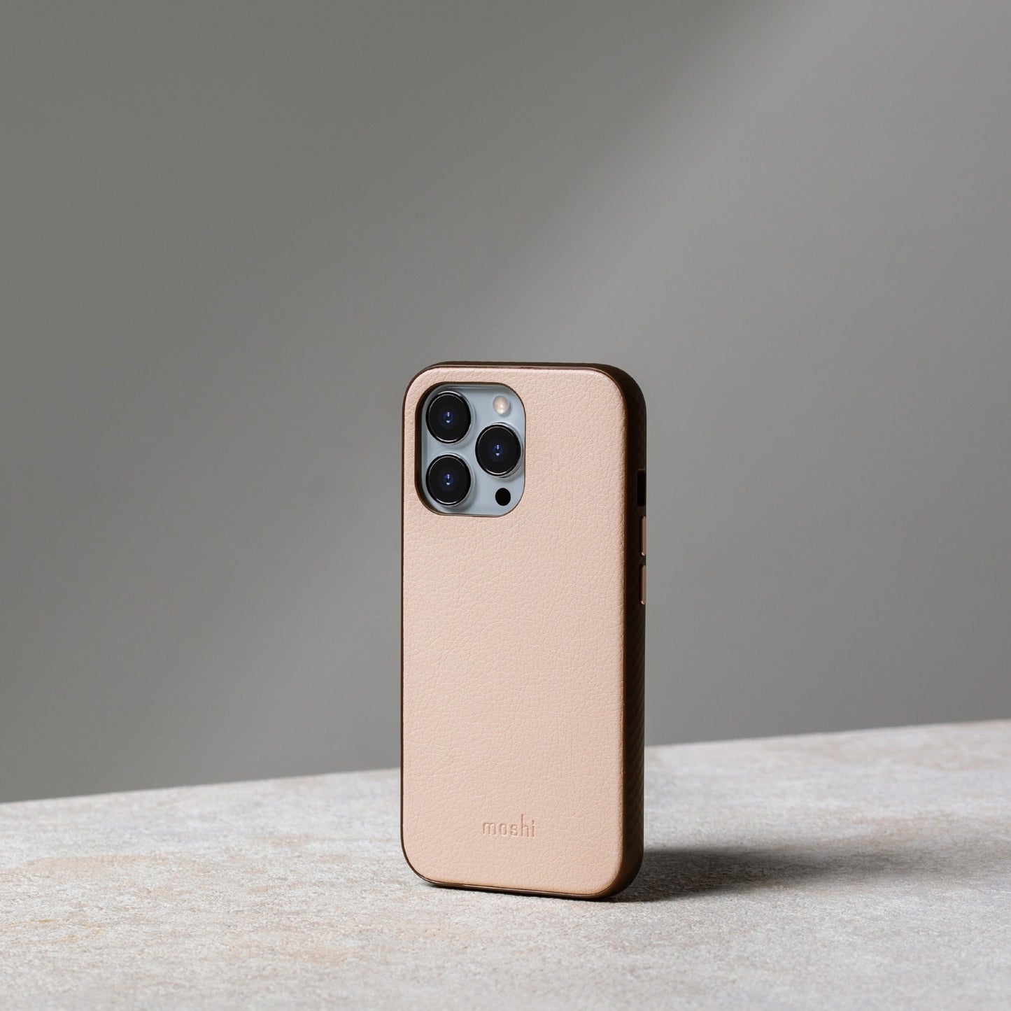 Moshi Overture Carrying Case (Wallet) Apple iPhone 13 Pro Smartphone - Luna Pink