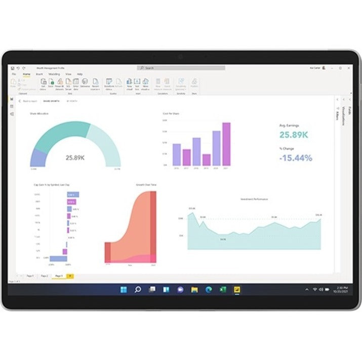 Microsoft Surface Pro 8 Tablet - 13" - Core i5 11th Gen i5-1145G7 Quad-core (4 Core) 2.60 GHz - 8 GB RAM - 256 GB SSD - Platinum