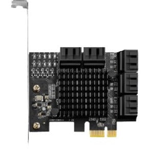 IO Crest 10 Port SATA III to PCIe 3.0 x1 NON-RAID Expansion Card