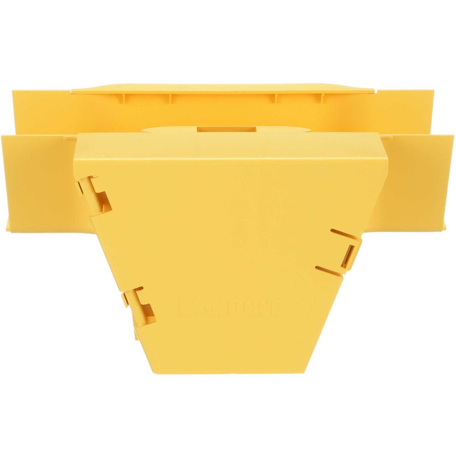 Panduit FiberRunner&reg; Vertical Tee 90&deg; 4x4 Yellow