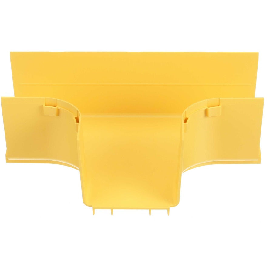 Panduit FiberRunner&reg; Horizontal Tee 90&deg; 4x4 Yellow