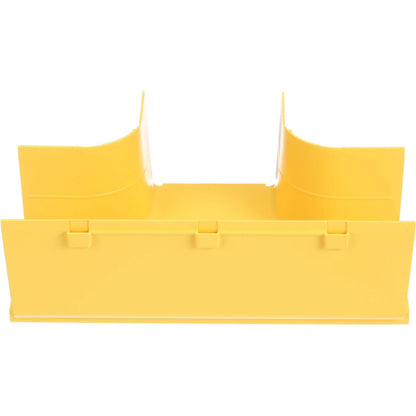 Panduit FiberRunner&reg; Horizontal Tee 90&deg; 4x4 Yellow