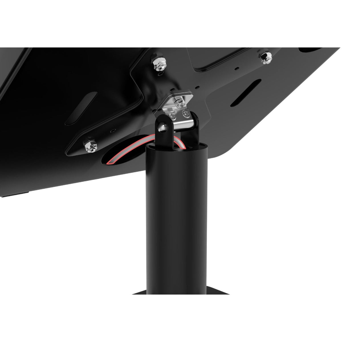 CTA Digital Desk Mount Dual USB Hub & Security Enclosure for iPad Gen 7-10 & More (Black)