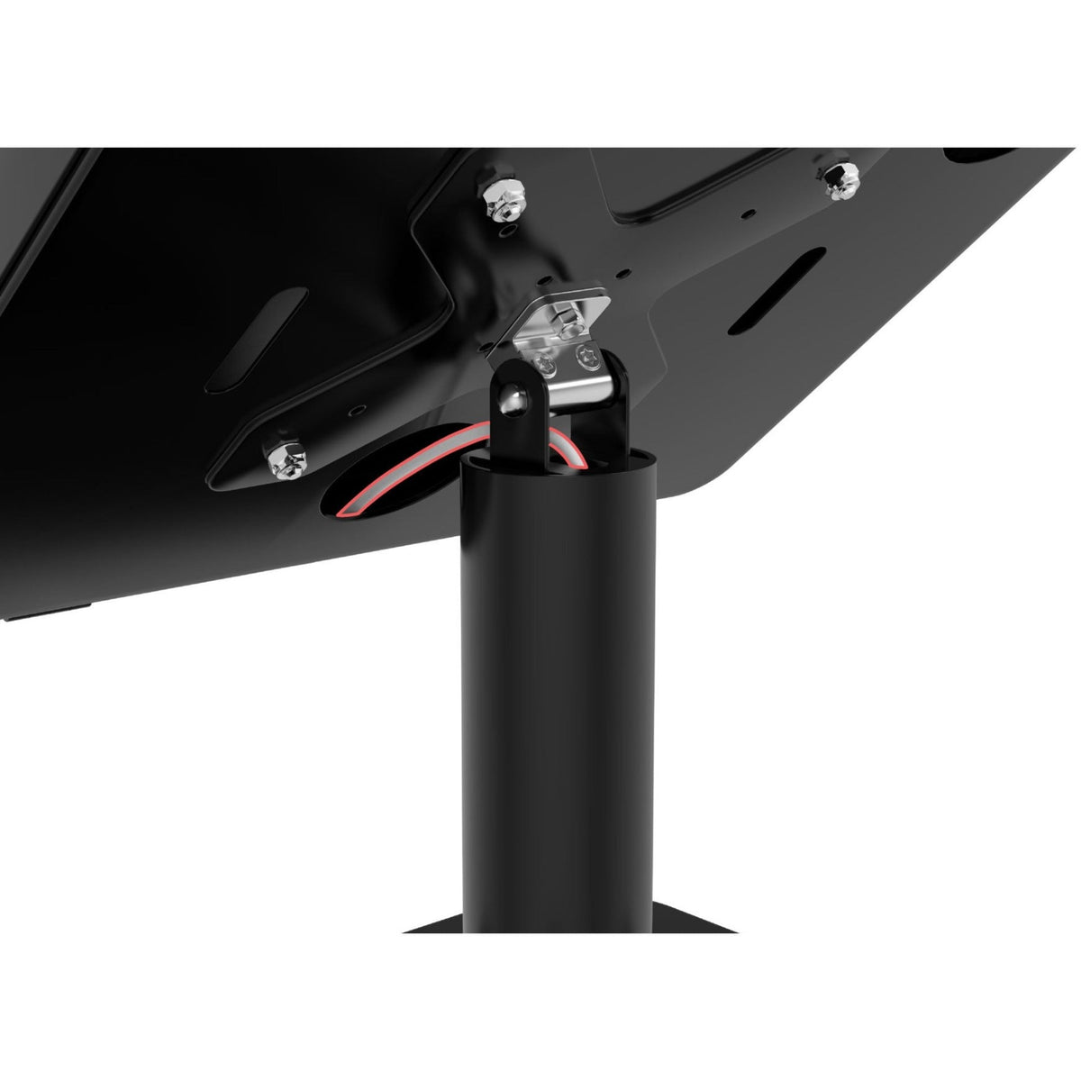 CTA Digital Desk Mount Dual USB Hub & Security Enclosure for iPad Gen 7-10 & More (Black)