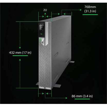 APC by Schneider Electric Smart-UPS Ultra On-Line Lithium ion 5KVA/5KW 2U Rack/Tower 208V