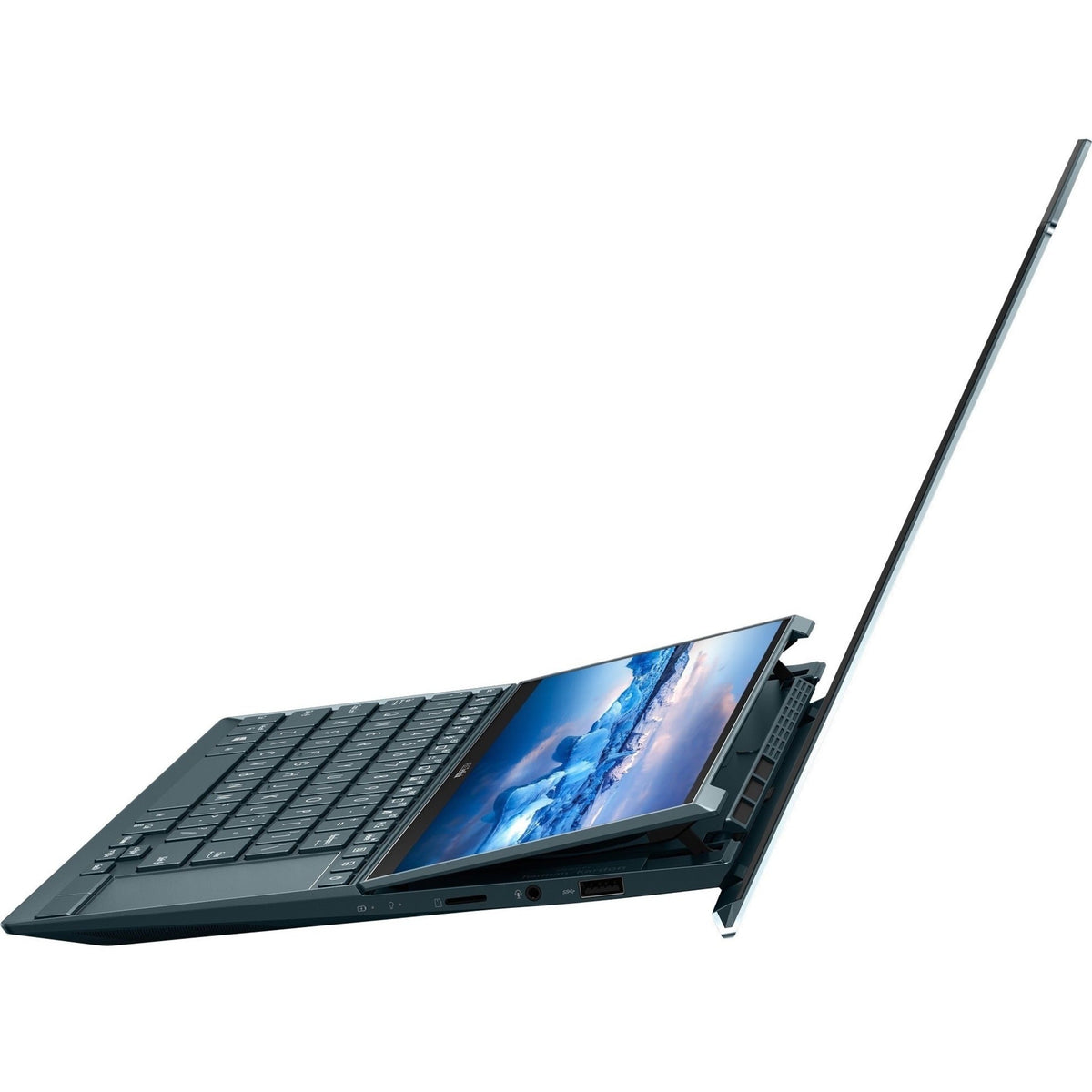 Asus ZenBook Duo 14 UX482 UX482EAR-DB71T 14" Touchscreen Notebook - Full HD - 1920 x 1080 - Intel Core i7 11th Gen i7-1195G7 Quad-core (4 Core) 3 GHz - 8 GB Total RAM - 512 GB SSD - Celestial Blue