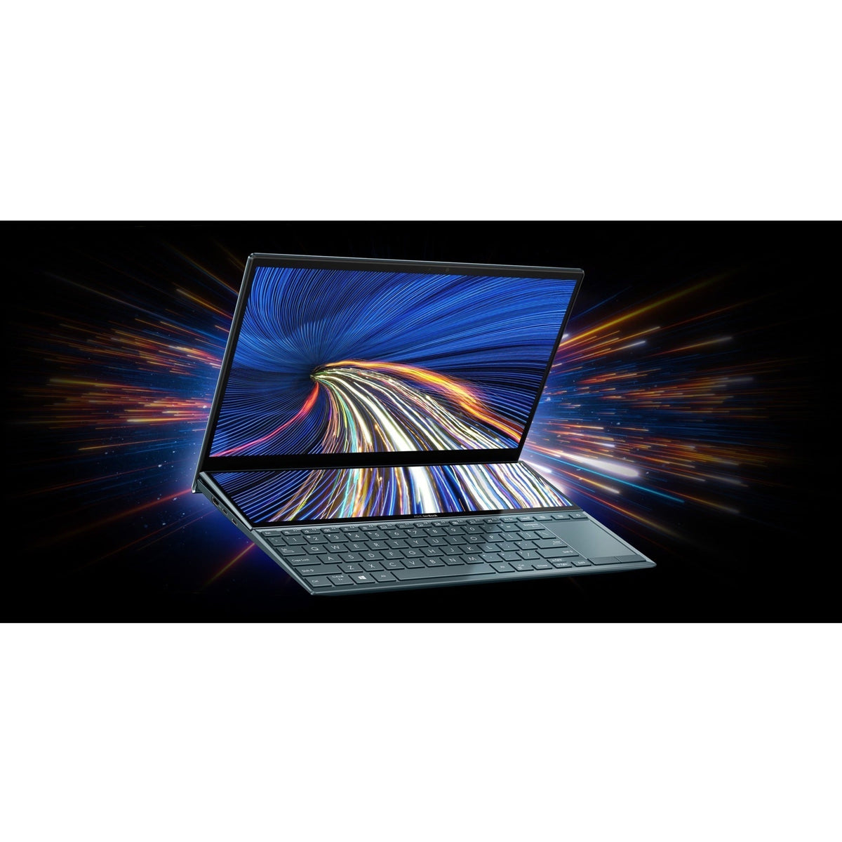 Asus ZenBook Duo 14 UX482 UX482EAR-DB71T 14" Touchscreen Notebook - Full HD - 1920 x 1080 - Intel Core i7 11th Gen i7-1195G7 Quad-core (4 Core) 3 GHz - 8 GB Total RAM - 512 GB SSD - Celestial Blue