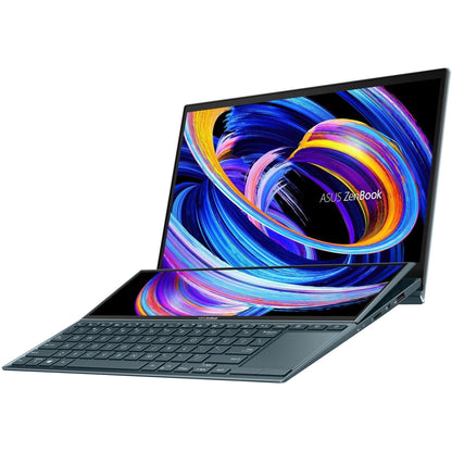 Asus ZenBook Duo 14 UX482 UX482EAR-DB71T 14" Touchscreen Notebook - Full HD - 1920 x 1080 - Intel Core i7 11th Gen i7-1195G7 Quad-core (4 Core) 3 GHz - 8 GB Total RAM - 512 GB SSD - Celestial Blue
