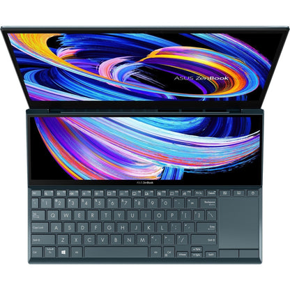 Asus ZenBook Duo 14 UX482 UX482EAR-DB71T 14" Touchscreen Notebook - Full HD - 1920 x 1080 - Intel Core i7 11th Gen i7-1195G7 Quad-core (4 Core) 3 GHz - 8 GB Total RAM - 512 GB SSD - Celestial Blue