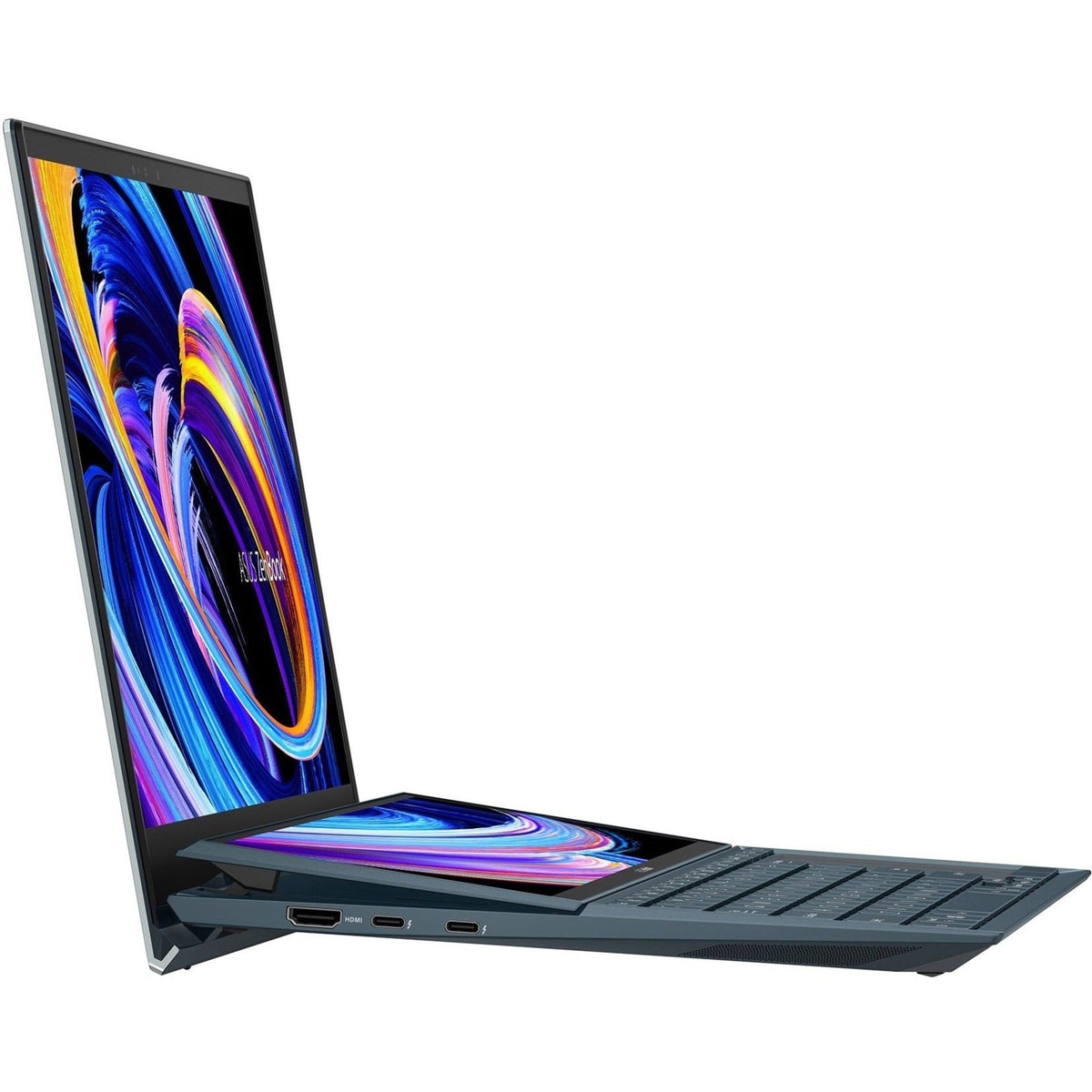 Asus ZenBook Duo 14 UX482 UX482EAR-DB71T 14" Touchscreen Notebook - Full HD - 1920 x 1080 - Intel Core i7 11th Gen i7-1195G7 Quad-core (4 Core) 3 GHz - 8 GB Total RAM - 512 GB SSD - Celestial Blue