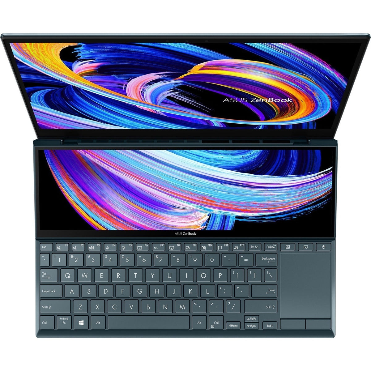 Asus ZenBook Duo 14 UX482 UX482EGR-XB74T 14" Notebook - Full HD - 1920 x 1080 - Intel Core i7 11th Gen i7-1195G7 Quad-core (4 Core) 2.90 GHz - 16 GB Total RAM - 1 TB SSD - Celestial Blue