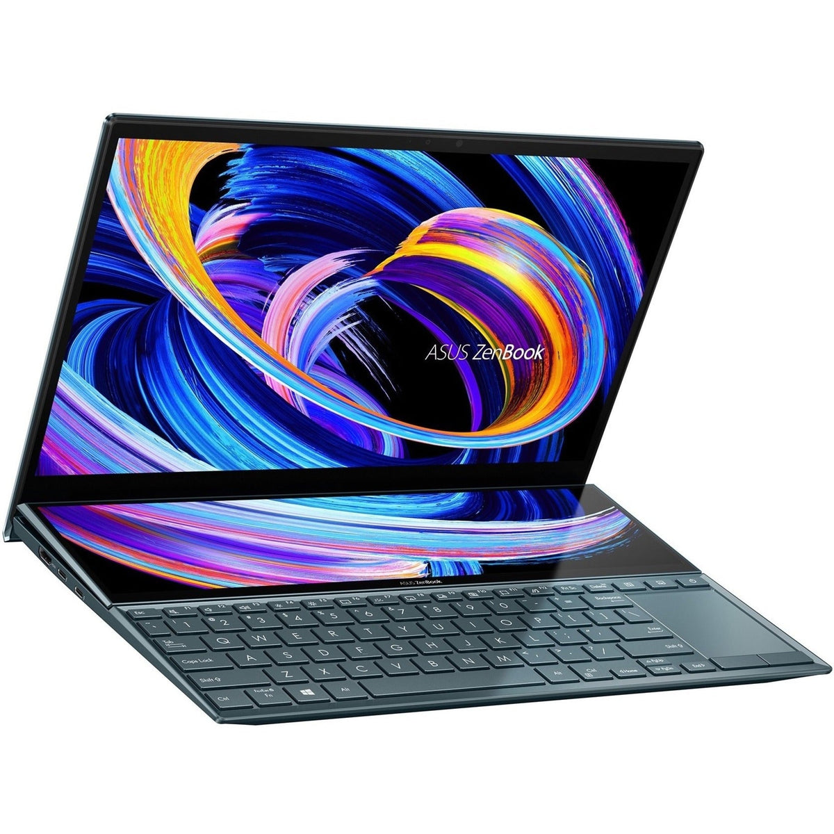 Asus ZenBook Duo 14 UX482 UX482EGR-XB74T 14" Notebook - Full HD - 1920 x 1080 - Intel Core i7 11th Gen i7-1195G7 Quad-core (4 Core) 2.90 GHz - 16 GB Total RAM - 1 TB SSD - Celestial Blue