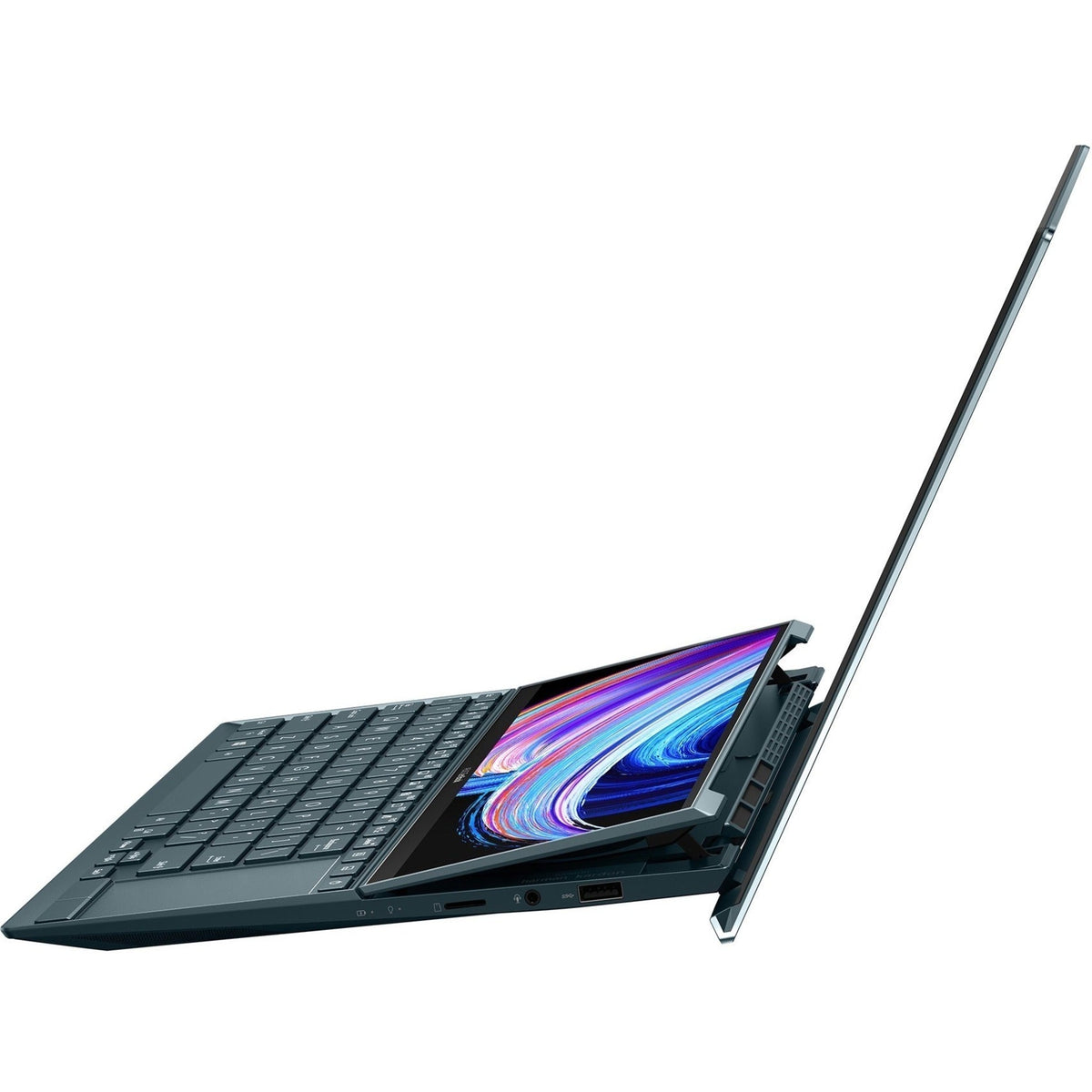 Asus ZenBook Duo 14 UX482 UX482EGR-XB74T 14" Notebook - Full HD - 1920 x 1080 - Intel Core i7 11th Gen i7-1195G7 Quad-core (4 Core) 2.90 GHz - 16 GB Total RAM - 1 TB SSD - Celestial Blue