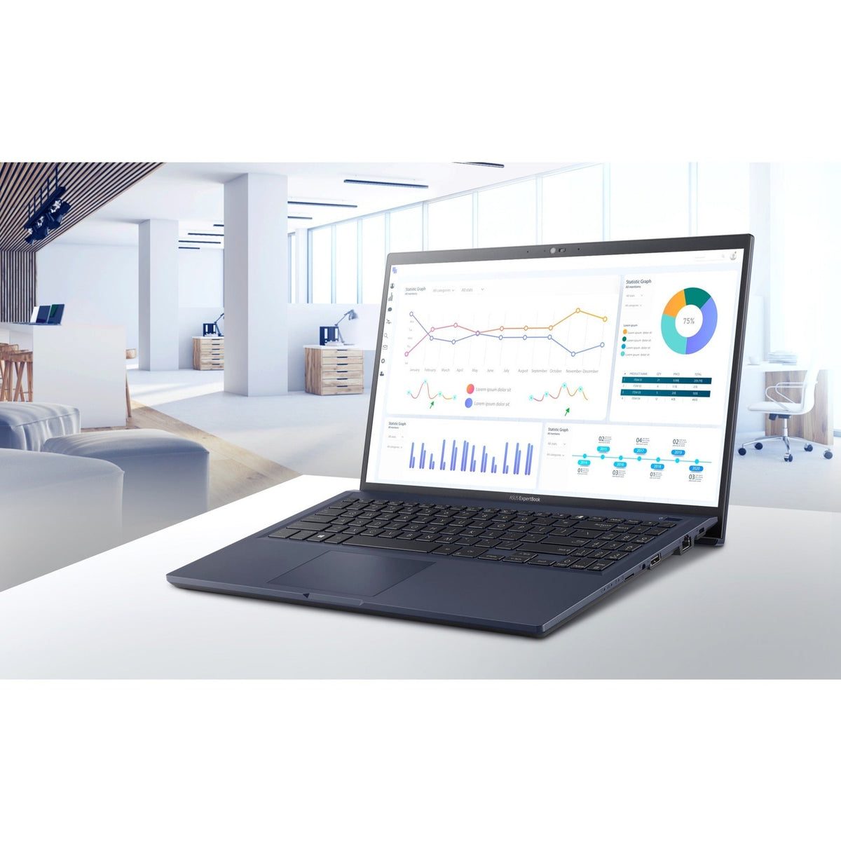 Asus ExpertBook B1 B1500 B1500CEA-XH53 15.6" Notebook - Full HD - 1920 x 1080 - Intel Core i5 11th Gen i5-1135G7 Quad-core (4 Core) 2.40 GHz - 16 GB Total RAM - 256 GB SSD - Star Black