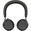 Jabra Evolve2 75 Wireless On-ear Stereo Headset - USB-A - Unified Communication - Black - Binaural - Ear-cup - 3000 cm - Bluetooth - 20 Hz to 20 kHz - MEMS Technology Microphone - Noise Cancelling