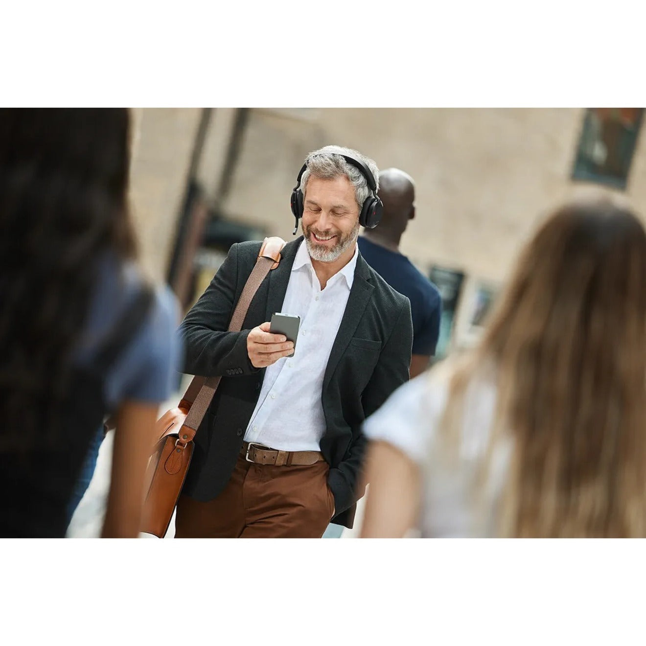 Jabra Evolve2 75 Wireless On-ear Stereo Headset - USB-A - Unified Communication - Black - Binaural - Ear-cup - 3000 cm - Bluetooth - 20 Hz to 20 kHz - MEMS Technology Microphone - Noise Cancelling