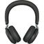 Jabra Evolve2 75 Wireless On-ear Stereo Headset - USB-A - Unified Communication - Black - Binaural - Ear-cup - 3000 cm - Bluetooth - 20 Hz to 20 kHz - MEMS Technology Microphone - Noise Cancelling