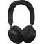 Jabra Evolve2 75 Wireless On-ear Stereo Headset - USB-C - For MS Teams - With Charging Stand - Black - Binaural - Ear-cup - 3000 cm - Bluetooth - 20 Hz to 20 kHz - MEMS Technology Microphone - Noise Cancelling