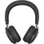 Jabra Evolve2 75 Wireless On-ear Stereo Headset - USB-A - For MS Teams - Black - Binaural - Ear-cup - 3000 cm - Bluetooth - 20 Hz to 20 kHz - MEMS Technology Microphone - Noise Cancelling