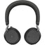 Jabra Evolve2 75 Wireless On-ear Stereo Headset - USB-A - For MS Teams - Black - Binaural - Ear-cup - 3000 cm - Bluetooth - 20 Hz to 20 kHz - MEMS Technology Microphone - Noise Cancelling