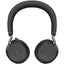 Jabra Evolve2 75 Wireless On-ear Stereo Headset - USB-A - For MS Teams - Black - Binaural - Ear-cup - 3000 cm - Bluetooth - 20 Hz to 20 kHz - MEMS Technology Microphone - Noise Cancelling