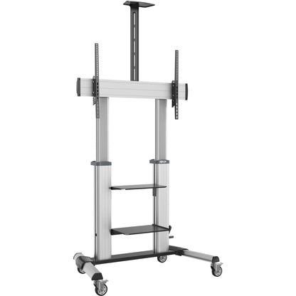 Tripp Lite Safe-IT Heavy-Duty Rolling TV Cart with Height-Adjusting Crank Handle for 60 to 100-inch Displays