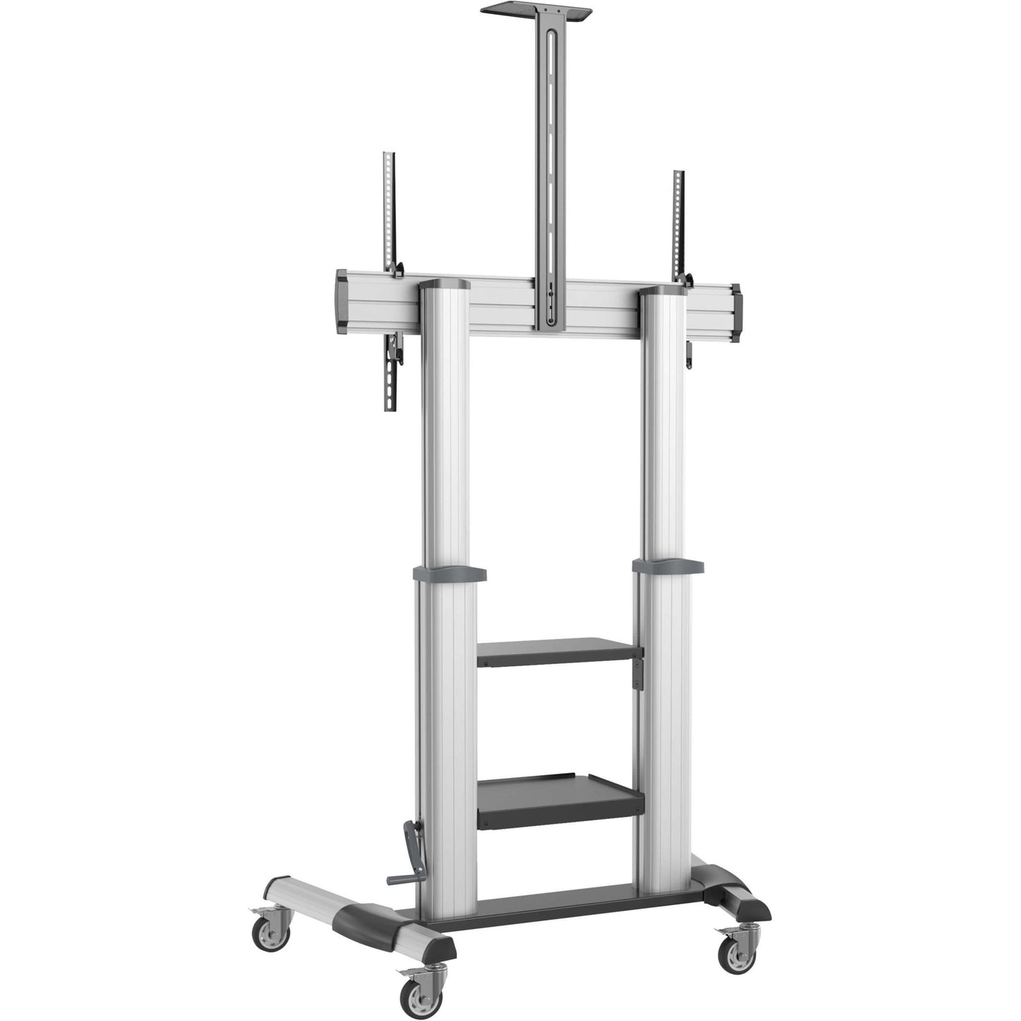 Tripp Lite Safe-IT Heavy-Duty Rolling TV Cart with Height-Adjusting Crank Handle for 60 to 100-inch Displays