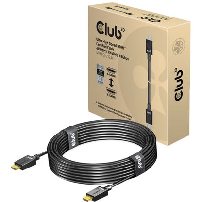 Club 3D Ultra High Speed HDMI Certified Cable 4K120Hz 8K60Hz 48Gbps M/M 5m/16.4ft