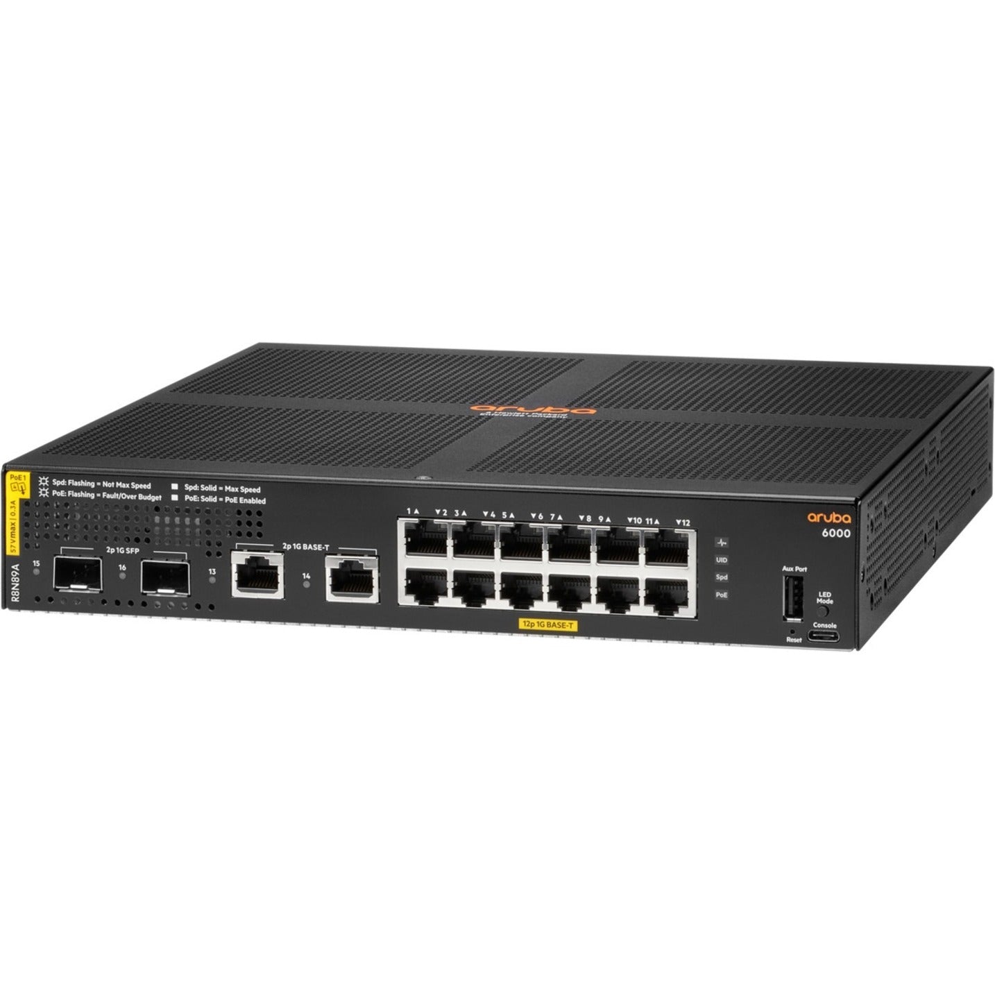 Aruba 6000 48G Class4 PoE 4SFP 370W Switch
