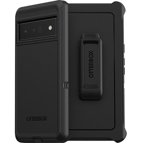 OtterBox Defender Rugged Carrying Case (Holster) Google Pixel 6 Pro Smartphone - Black
