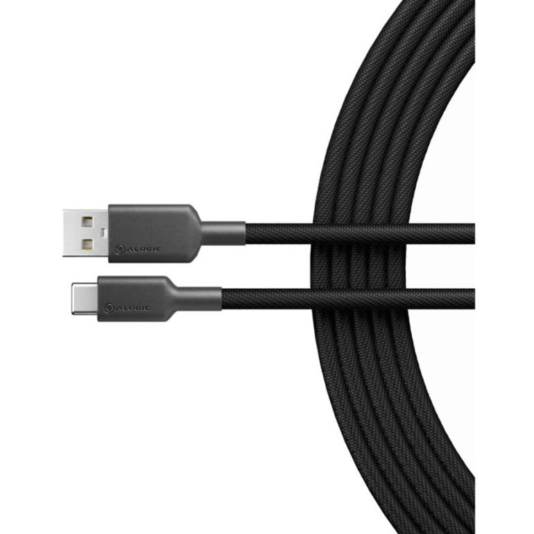 ALOGIC Elements PRO USB-C to USB-A Cable - Male to Male - 1m - USB 2.0 - 3A - 480Mbps - Black