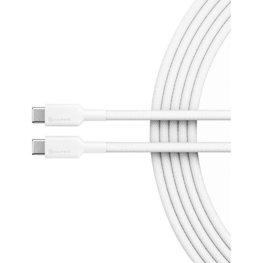 ALOGIC Elements PRO USB-C to USB-C Cable - Male to Male - 1m - USB 2.0 - 5A - 480Mbps White