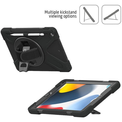 CODi Rugged Carrying Case for 10.2" Apple iPad (Gen 7 8 9) Tablet - Black