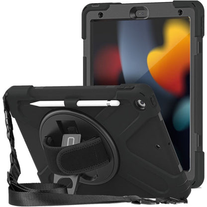 CODi Rugged Carrying Case for 10.2" Apple iPad (Gen 7 8 9) Tablet - Black