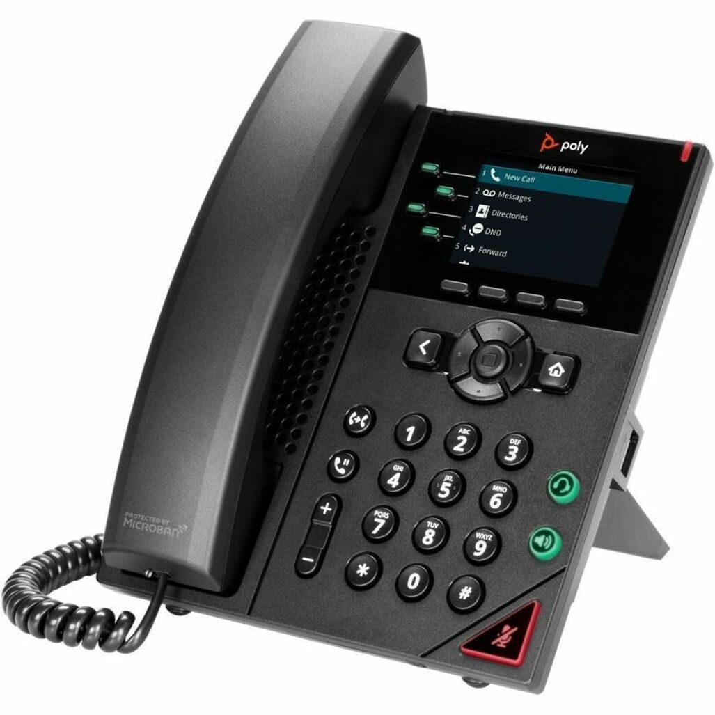 Poly VVX 250 IP Phone - Refurbished - Corded - Corded - Desktop