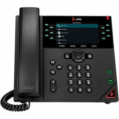 Poly VVX 450 IP Phone - Refurbished - Corded - Corded - Desktop - Black - TAA Compliant