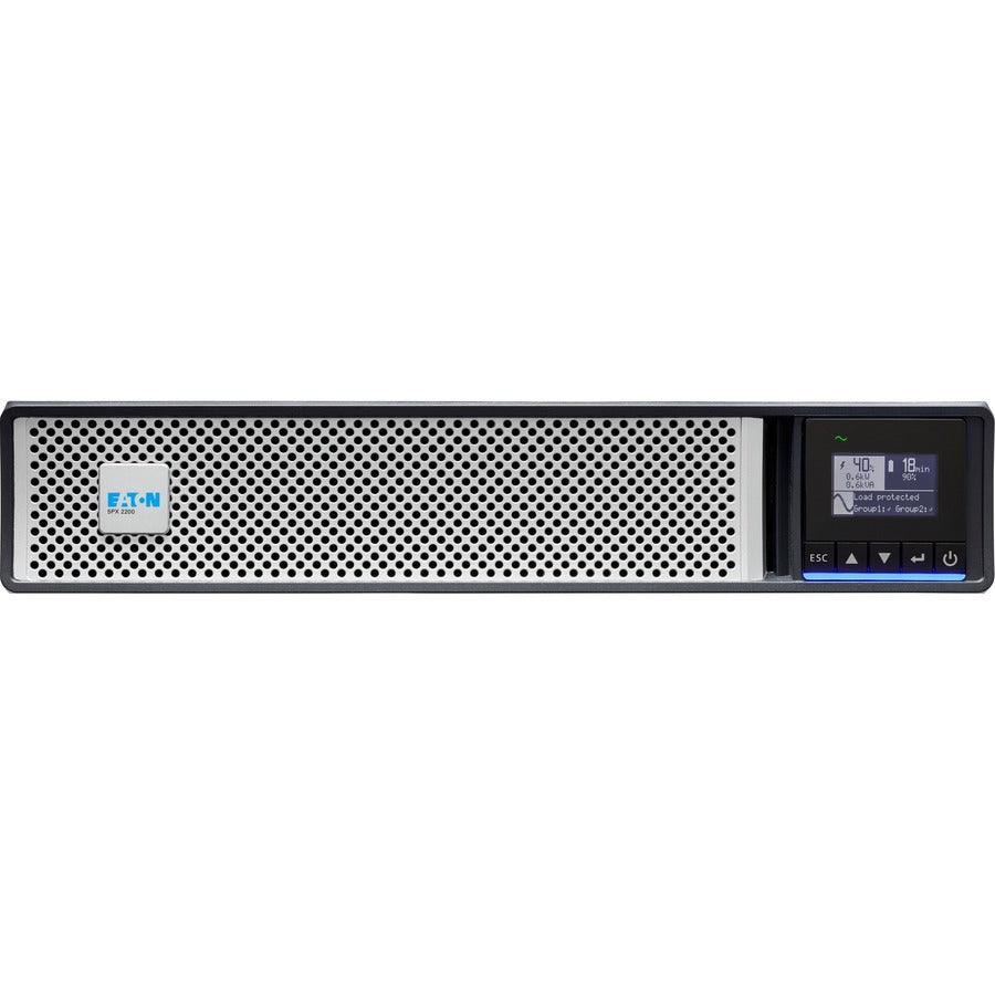 Eaton 5PX G2 2200VA 2200W 208V Line-Interactive UPS - 2 C19 8 C13 Outlets Cybersecure Network Card Option Extended Run 2U Rack/Tower