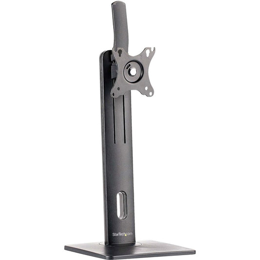 StarTech.com Free Standing Single Monitor Mount Height Adjustable Ergonomic Monitor Desk Stand For VESA Mount Displays up to 32" (15lb)