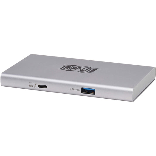 Tripp Lite 4-Port Thunderbolt 4 Hub 8K 2x 4K 60 Hz USB 3.2 Gen 2 USB-A Port 100W Charging Gray