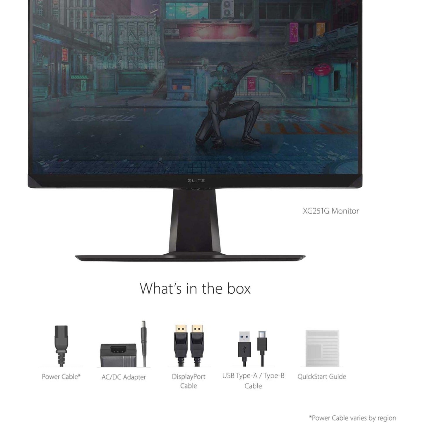 ViewSonic ELITE XG251G 25 Inch 1080p 1ms 360Hz IPS Gaming Monitor with GSYNC HDR400 RGB Lighting NVIDIA Reflex and Advanced Ergonomics for Esports