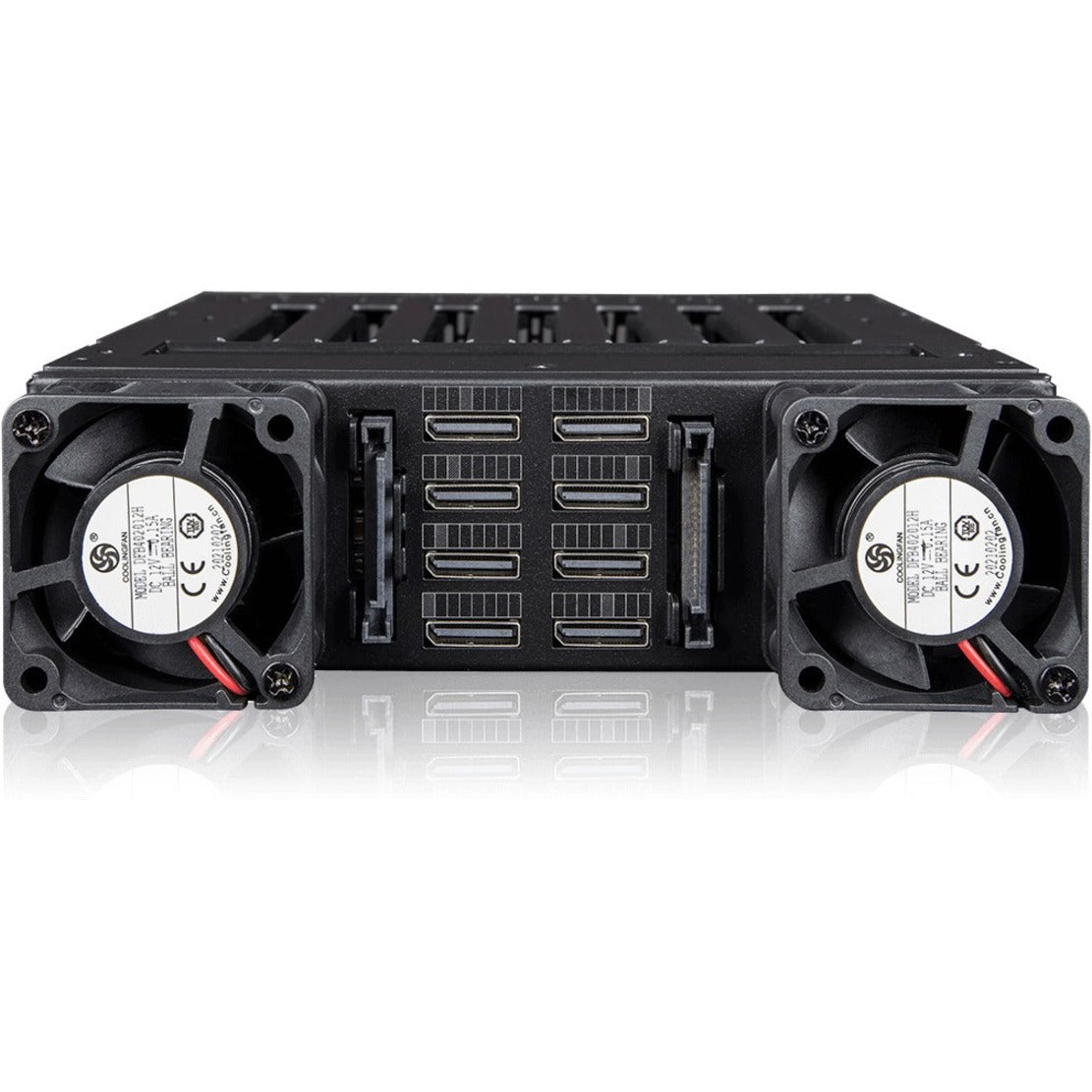 Icy Dock ToughArmor MB873MP-B Drive Enclosure for 5.25" PCI Express NVMe M.2 - SFF-8612 OCuLink Host Interface Internal - Black