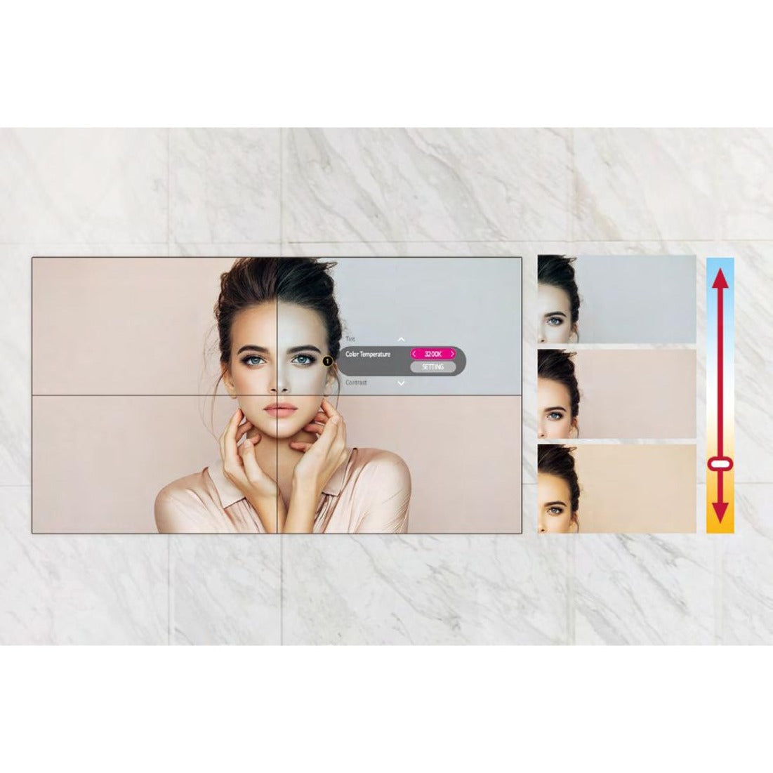 LG 49VL5G-M 49" FHD Slim Bezel Video Wall with 3.5mm Bezel