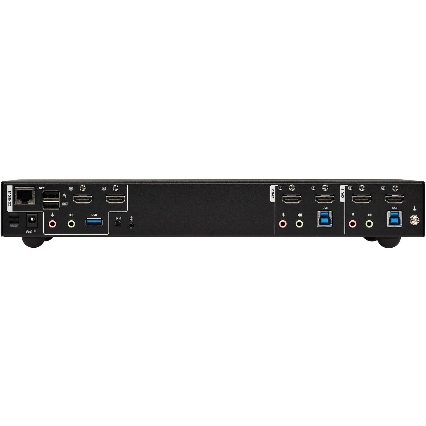 Tripp Lite 2-Port HDMI Dual-Display KVM Switch 4K 60 Hz USB 3.2 Gen 1 HDCP 2.2 USB Sharing