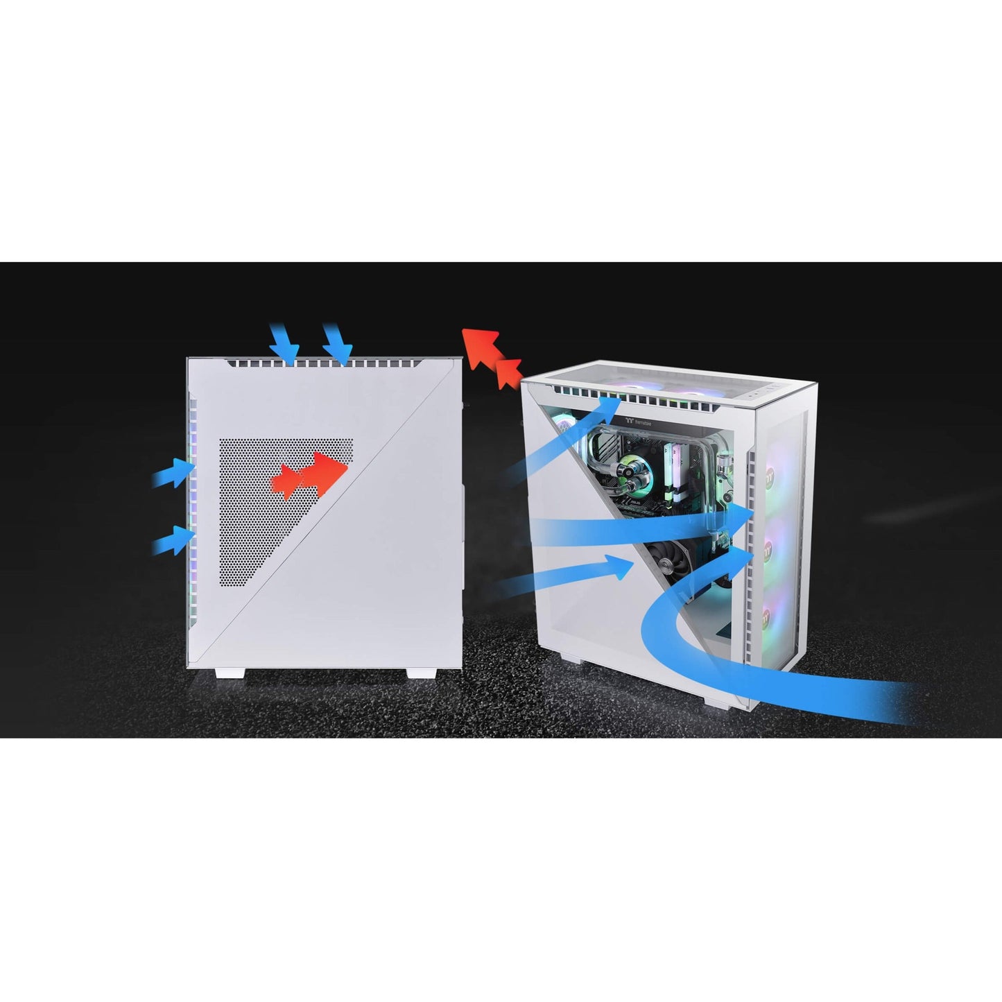 Thermaltake Divider 500 TG Snow ARGB Mid Tower Chassis