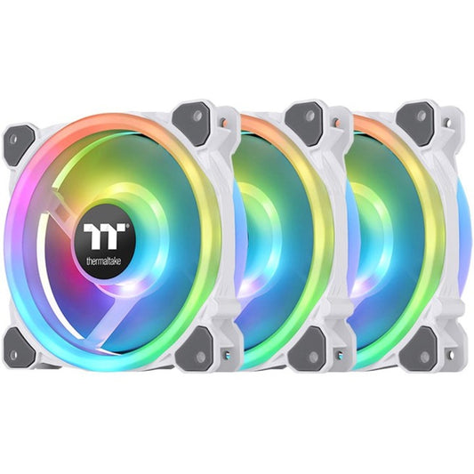 Thermaltake Riing Trio 12 RGB Radiator Fan White TT Premium Edition (3-Fan Pack) - 3 Pack