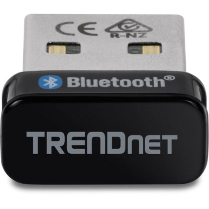 TRENDnet Micro Bluetooth 5.0 USB Adapter Supports Basic Rate(BR) Bluetooth Low Energy(BLE) Enhanced Data Rate(EDR) 100m (328ft.) Range Supports Windows OS Black TBW-110UB