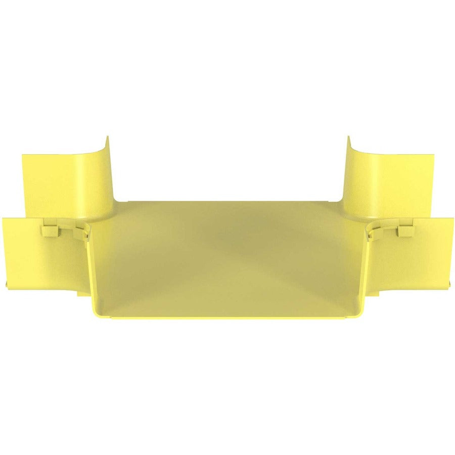 Panduit FiberRunner&reg; 4-Way Cross Fitting 12x4 Yellow